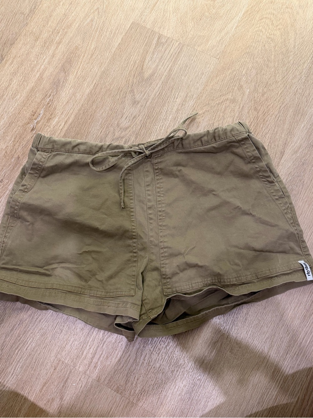 Rhythm Drawstring Cotton Mini Shorts